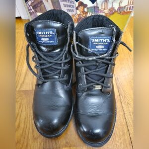 SMITH'S Black WATERPROOF Leather Men's Boots Size 9